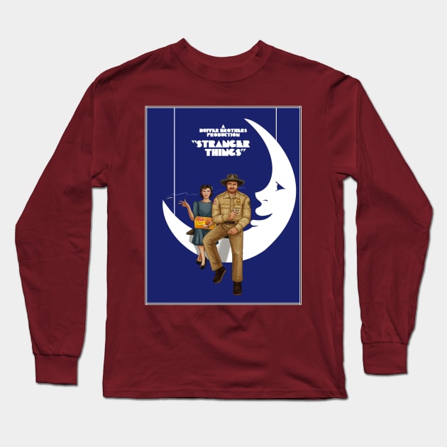 Stranger Moon Long Sleeve T-Shirt by sillywhims